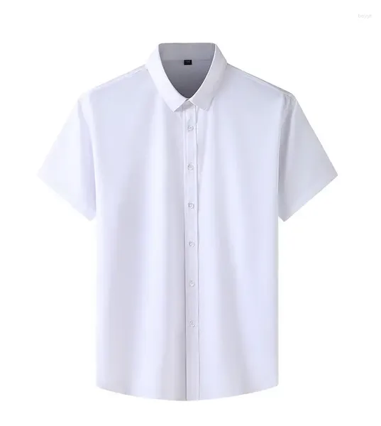 Camicie casual maschile estate manica corta girare givo solido bottoni cardigan in inglese camicia stile forma formale da ufficio ledy tops