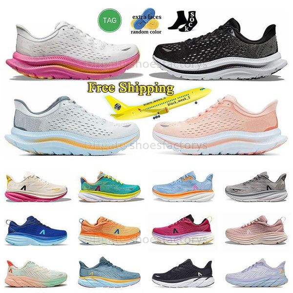 Kostenloser Versandmann Frau Designer lässig Schuhe Bondi 8 Wolke Carbon X Plate-FROM Mach White Pink Spring Tenis 8S Ein x2 gelbes Sommer-Song Ice Grey Damen Sneakers 2024