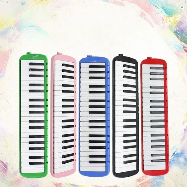 Multi-Color 37 Piano key Melodica Melodica High Quality Teclado Instrumento de Bocal Portátil Organos Crianças Música Presente Conjunto de gaita