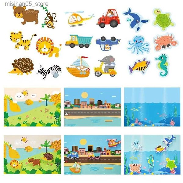 Sand Play Water Fun Summer Baby Shower giocattolo alfanumerico lettera animale puzzle morbido eva per bambini giocattolo per bambini 0 12 mesi giocattolo per bambini q240426