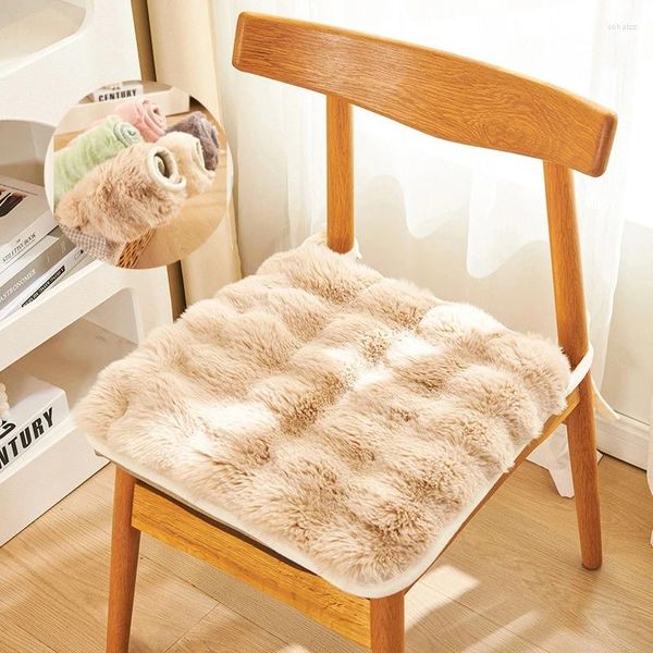 Cuscinetto cuscinetto sedile peluche soffice cuscinetti addensato inverno caldo 40x40 cm tappetini per finestra camera da letto non slip