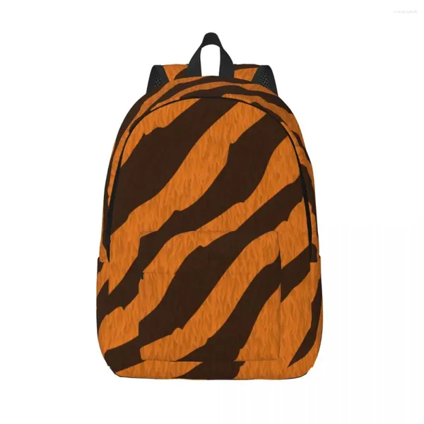 Backpack Tiger Skins Unissex Travel Bag School School Bookbag Mochila