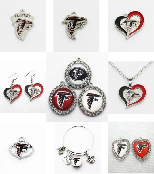 Американская футбольная команда Atlanta Charms Falcon Dangle Charms Sports DIY Браслет Ожерелье подвесной ювелирные изделия подвесы Charms8654500