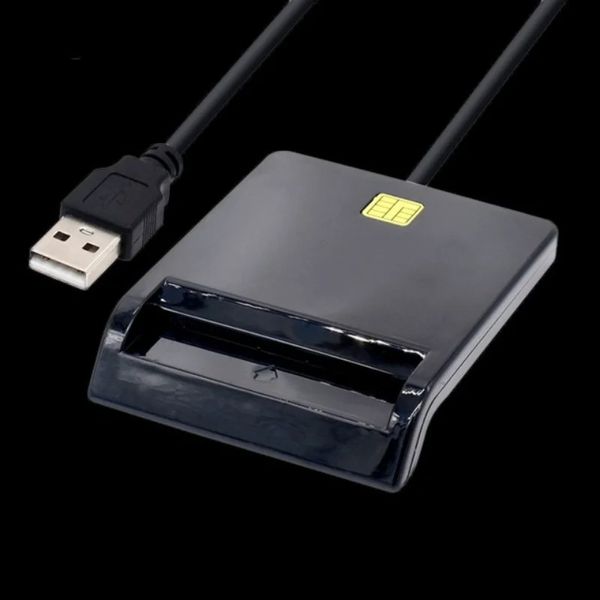 Banka kartı için yeni USB Akıllı Kart Okuyucu IC/ID EMV Kartı Okuyucu Windows için Yüksek Kalite 7 8 10 Linux OS için USB-CCID ISO 7816 Banka Kartı için