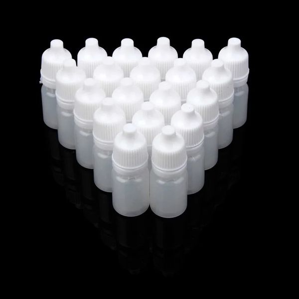 20 pezzi Bottiglie di contagocce liquide vuote LDPE Squeeze in plastica Eye Contenitori fai -da -te Riutilizzabili 5 ml 10 ml 15 ml 20 ml 30 ml 50 ml 100ml