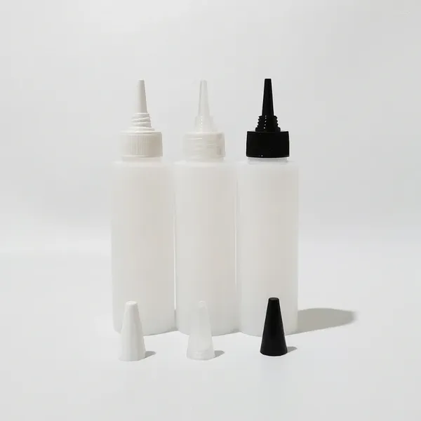 Garrafas de armazenamento 50pcs 100ml Plástico de loção cosmética HDPE vazio com tampa de sabão líquido de tampa de topo