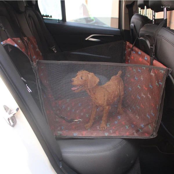 Hundeträger wasserdichte Autositzabdeckung Welpe kleiner Hängemattengedruckter kratzfester Mash Sicherheitskissen Haustier Travel Fold Supplies