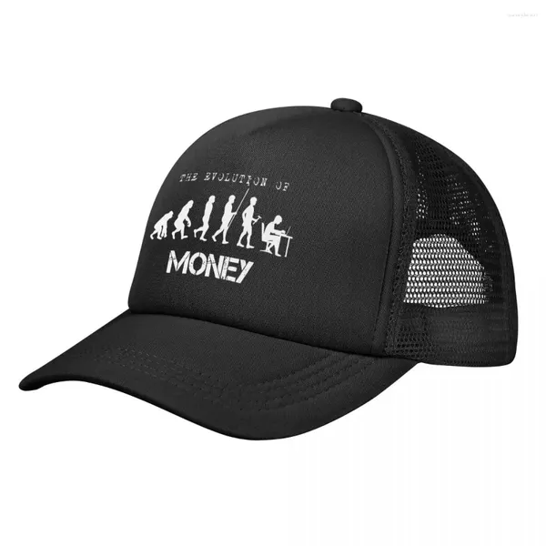 Ball Caps The Evolution of Money Mesh Baseball Men Women Sport Sun Hats Crypto Dad Hat Hat Regolable Winter Trucker Cap.