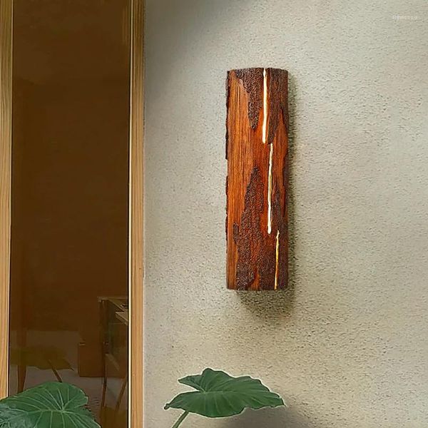 Duvar lambası Modern Creative Tree Stump Led Nordic Style Işık El Villa Cafe Passage Yatak Odası Başucu Tasarımcısı