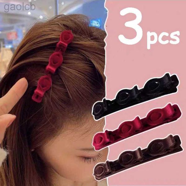 Clip per capelli Barrette 1-3pcs che affollano la cucina per capelli Styling Latel Bangs Pins Pins Pins Clip Capelli rotti Barrette Accessori per capelli barrette 240426