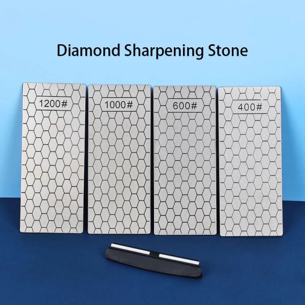 Werkzeuge Diamond Messer Schärfer Schärfen Steinschleife Küchenwerkzeuge Zubehör Gadgets 1 4pcs Set Körnung 400 600 1000 feiner WHETSTONE