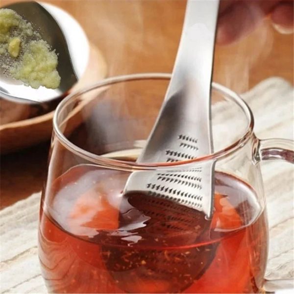 Yeni Gümüş Peynirli Grater Karıştırma Kaşık Paslanmaz Çelik Kaşık ŞEKLİ LİMON ZESTER MIXOR GENCER GRATER WASABI Sarımsak Taşlama Araçları Mutfak için