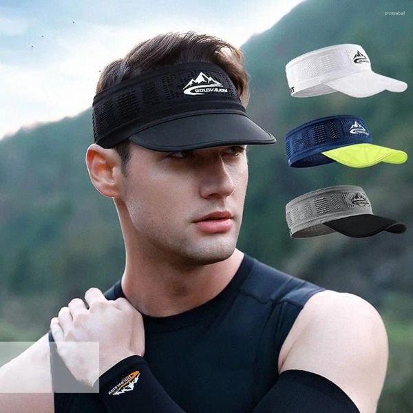 Berets Top Sun Shade Sportsausrüstung Schweiß absorbierende Sommer Baseballkappen Sonnenschutzmittel Männer Hüte elastische Haarband Frauen Cap