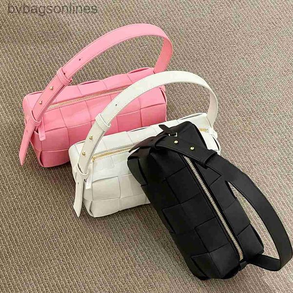 Top Grad Bottegs Venets Designer -Taschen Neue echte Leder Ziegelbacktasche Schulter -Unterarm -Tasche Pink Uttr;