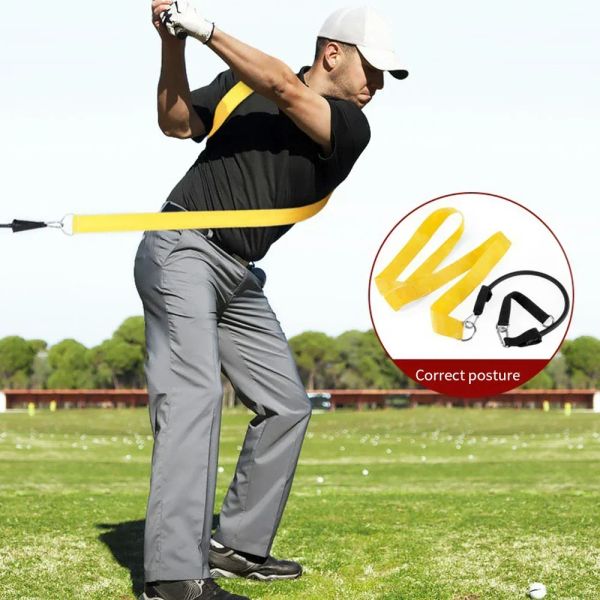 AIDS PGM HL014 The Golf Swing Twist Treap Laching Band улучшает взрывную мощность упражнения.