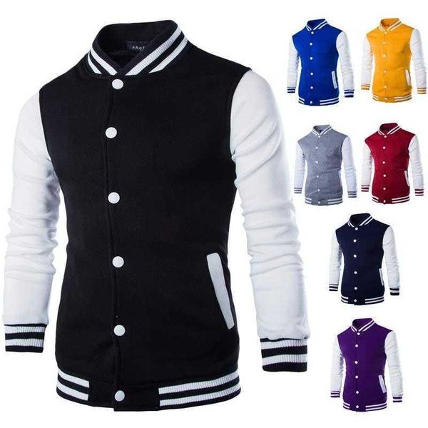 New Designer Men Boy Baseball Fashion Wine Red Slim Fit College College Varsity Jacket Masculino elegante Homme