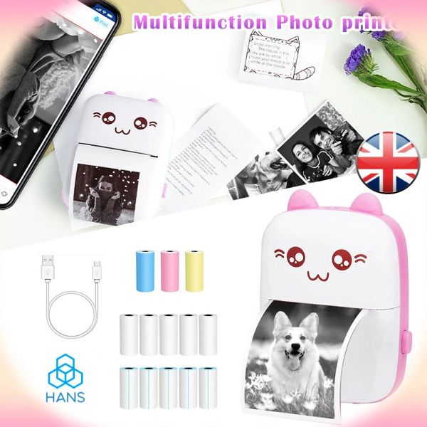 Azionamento Mini tasca stampante termico C9 Bluetooth Mobile Photos Etichetta Printing Hine Sticker Portable Maker Impresora Portatil