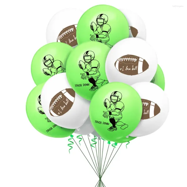 Decoração de festa de 12 polegadas Rugby Balões de borracha American Football Boy Children's Anniversary Birthday Supplies