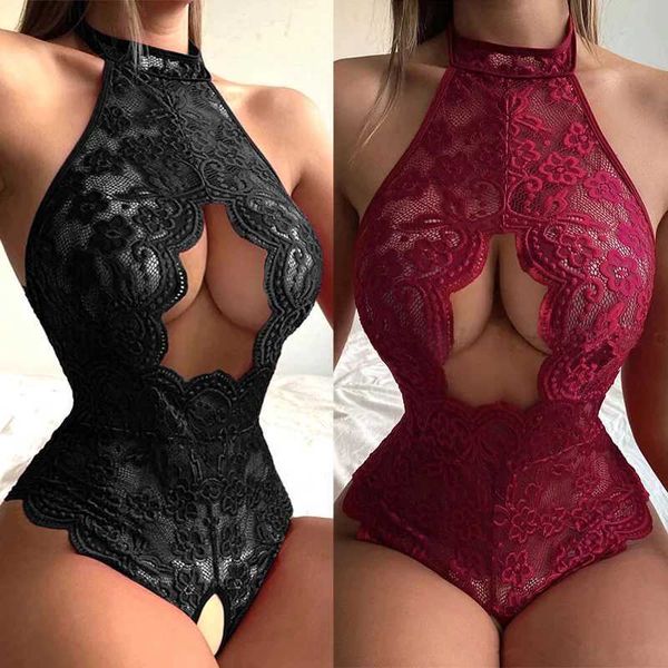 Frauen Nachtwäsche heiße sexy Dessous für Frau Spitze transparent BH Perspektive krottelfreier BodySuit Porn