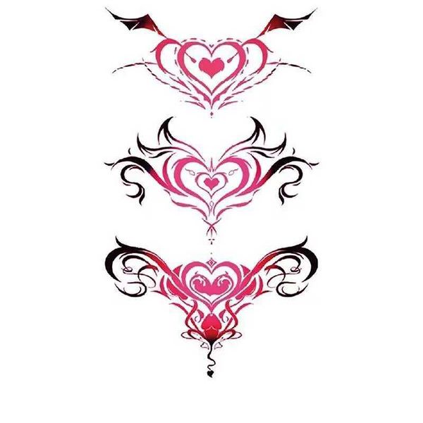 2cmz Tattoo Transfer Tattoo Sex wasserdichte temporäre Tattoo Flügel Tattoo auf Beinarm Rücken Tattoos Sex Flash Tattoo Stick gefälschte Tattoos für Männer Frauen 240427