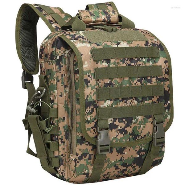 Mochila 800D Outdoor à prova d'água Bolsa de Mensageiro Tactical Camuflagem Poliéster