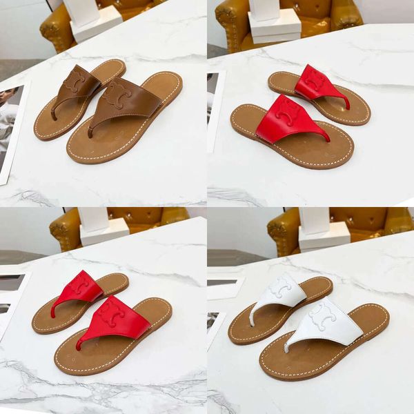 Domande Summer Fashion Sandals Designer comodo e minimalista scarpe pianeggianti per vacanza spiaggia per leva con le pannelli a spina di pesce di qualità originale