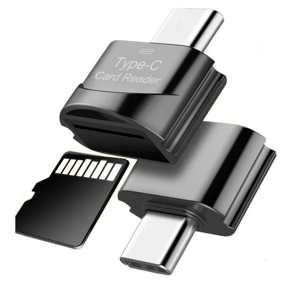 TF-Kartenleser Micro-SD-Karte zum MICRO-USB-Typ C OTG-Adapterspeicherkarte zur USB C Hochgeschwindigkeit für MacBook Xiaomi Samsung