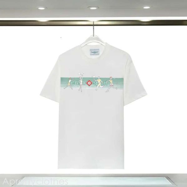 Designer Casablanc Man T-Shirt Fashion Men T-shirts Man abbigliamento T-shirt Tennis Club Casa Blanca Shorts Abiti per maniche Shirt Shirt S-2xl 593