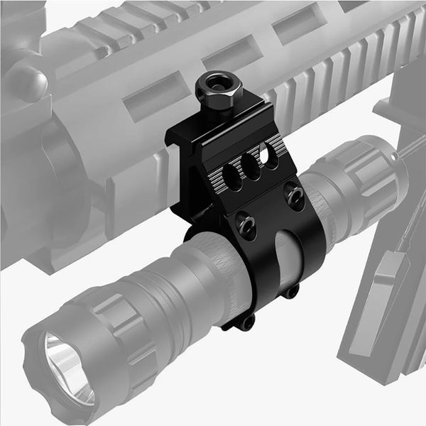 Tactical 25,4mm Liberação rápida Offset Lanterna Montagem de 20 mm Picatinny Rail de 45 graus Acessórios para armas de caça à vista