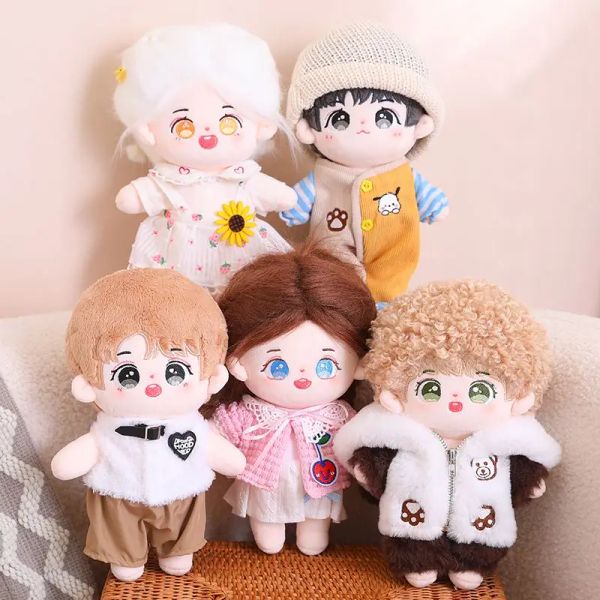 Куклы 24см Kawaii 8 Styles New Idol Doll с одеждой хлопковая кукла Рождественский подарок рождественский подарок для волос DIY Высококачественные фанаты коллекция