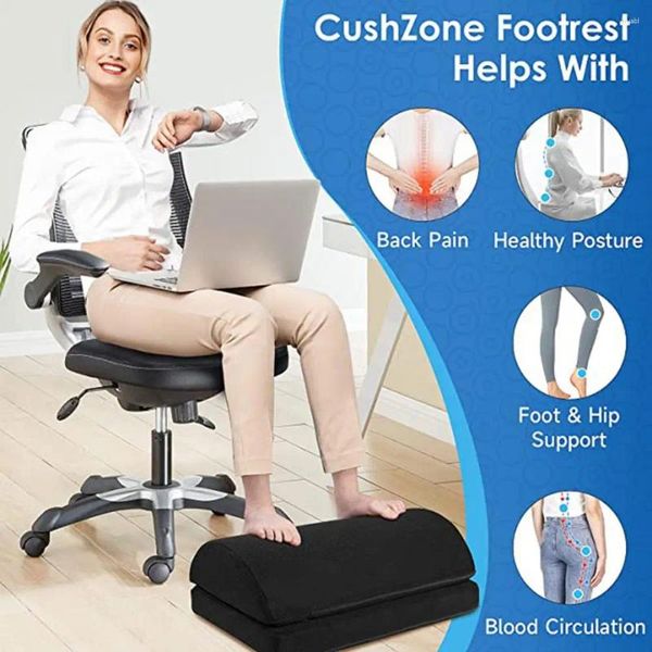 Pé de travesseiro Rest confortável Ergonomic Anti-Slip Feet Relaxing Semicircle alivie os acessórios de escritório de computadores de fadiga