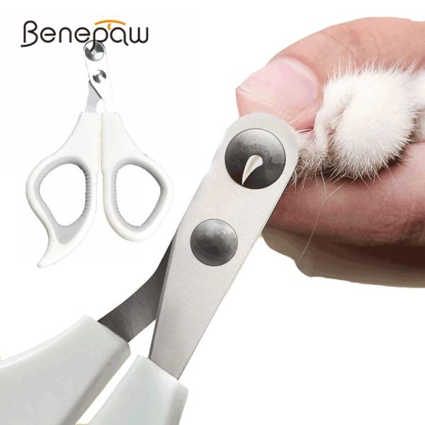 Grooming Benepaw Professional Cat Nail Clippers per cuccioli uccelli rotondi fori taglio protezione per piccoli animali da pet toeletta per la zampa.