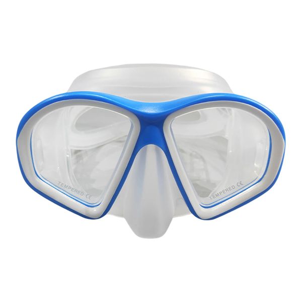 Visão clara Tampa do nariz Máscara de natação Snorkel Underwater Youth temperated prático silicone durável para crianças mergulhando no Google 240415