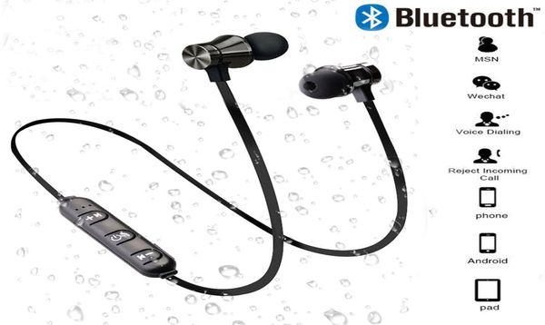 Magnetischer drahtloser Bluetooth -Kopfhörer XT11 Music Headset Telefon Halsband Sport Ohrhörer mit Mikrofon für iPhone Samsung Xiaomi8971798