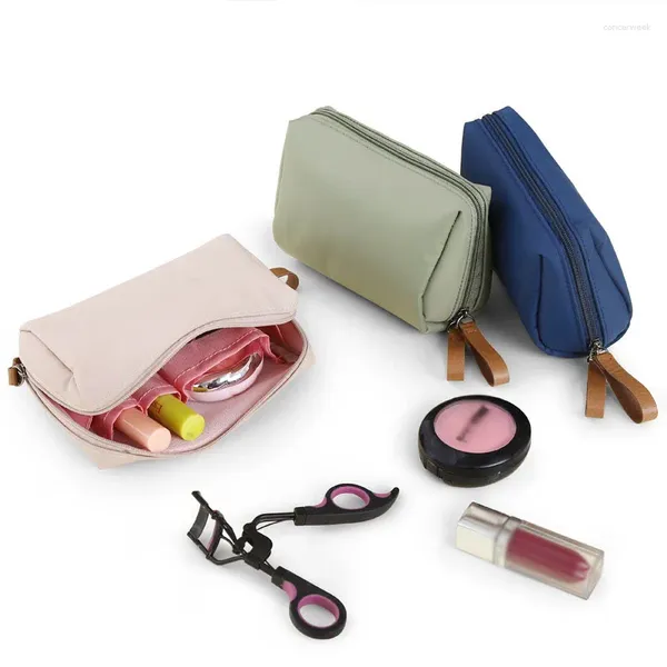 Sacchetti di cosmetico colore in stile coreano sacca per trucco 2024 donne kit da toeletta kit organizzatore impermeabile