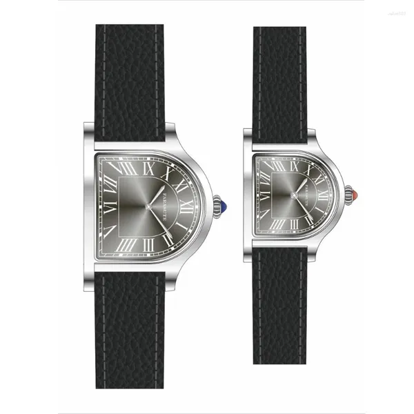 Нарученные часы Farasute pare Watch Luxury Мужчины кварцевые наручные часы Женщины смотрят уникальные нерегулярные корпусы