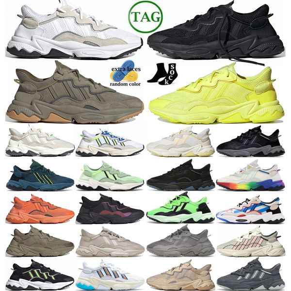 OZWEEGEGO TRAINSER CORS Schwarzes Carbon -Mesh -Spur Ladung Halle Nacktgrau Strick Kreide Kreide Perle Bliss Strick Wunder weiß Aluminium Köder Street Fighter Ryu Solar Green Running Schuhe