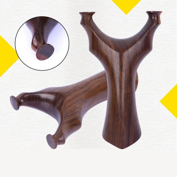 Freccia Slingshot Ebony Wood Tiangang Ottagonale Modello in legno massiccio Supporto a prua Testa ricurva la caccia di precisione per esterni Slingshot