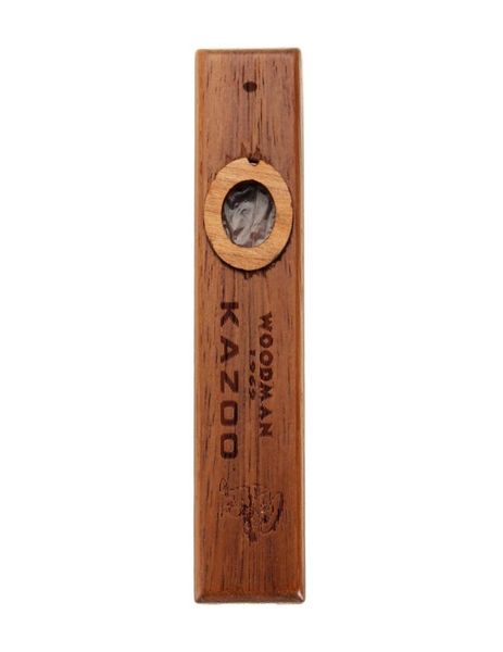 Highnd Wood Kazoo Instrument Ukulele Guitar Parceiro gaita de madeira com caixa de metal para música tocador de música infantil GREST7668002
