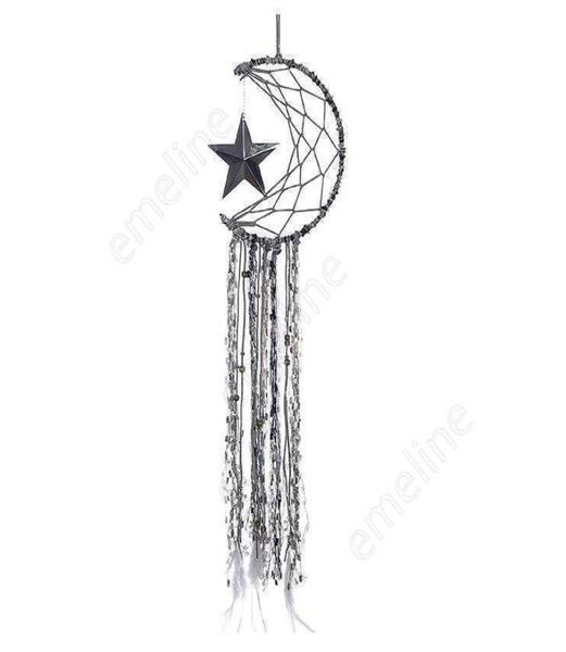 Dreamcatcher Bells Hange Moon Catcher Dreamcatcher Fashion Feady Feather Dream Catcher The Wanwn Wanging Comment украшение ручной работы DH9961251