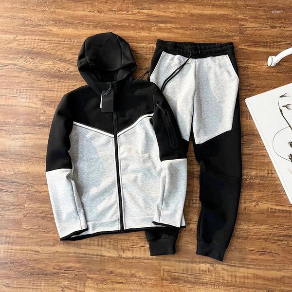 Coletes masculinos Sports Sports Tech lã de lã Winder Set Hoodie Top Top Slim Fit Cardigan High Quality