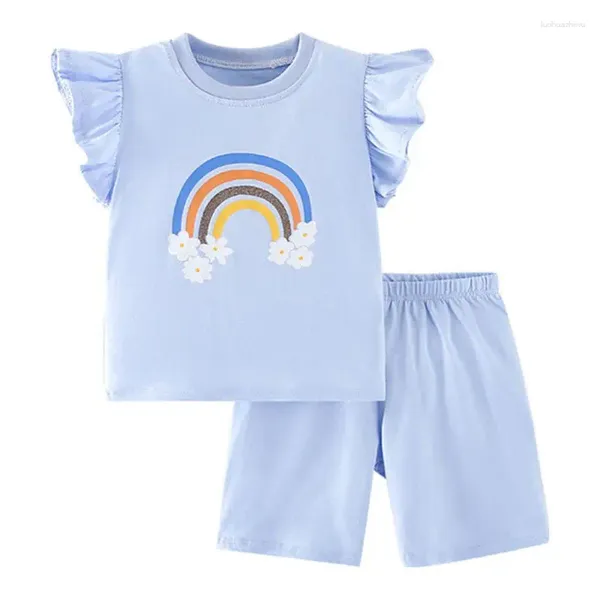 Set di abbigliamento abiti da ragazza morbido cartone animato cartone animato Kit di cotone traspirato per bambini