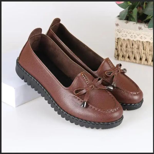 Botlar Yeni Koreli Versiyon Ayakkabı Mom Shoes için Mom Shoes için Günlük Düz Tabanlar Orta Yenilenmiş ve