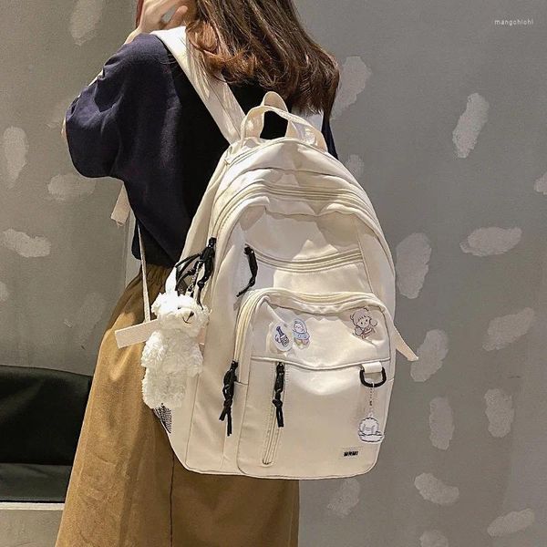 Kadınlar için sırt çantası çantaları Rucksack kızlar okul çantası yüksek kapasiteli kadın sevimli eğlence seyahat omuz paketi