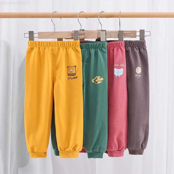 Calça de 1 a 5 anos de algodão calça infantil menino e meninas calças esportivas casuais crianças calças calças esportivas pré-escolares DirectL2404