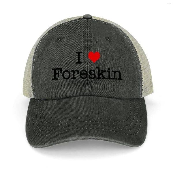 Berets I Heart ForeSkin (красная) ковбойская шляпа бренд мужчина кепка рождественский гольф носить солнце женские кепки мужские