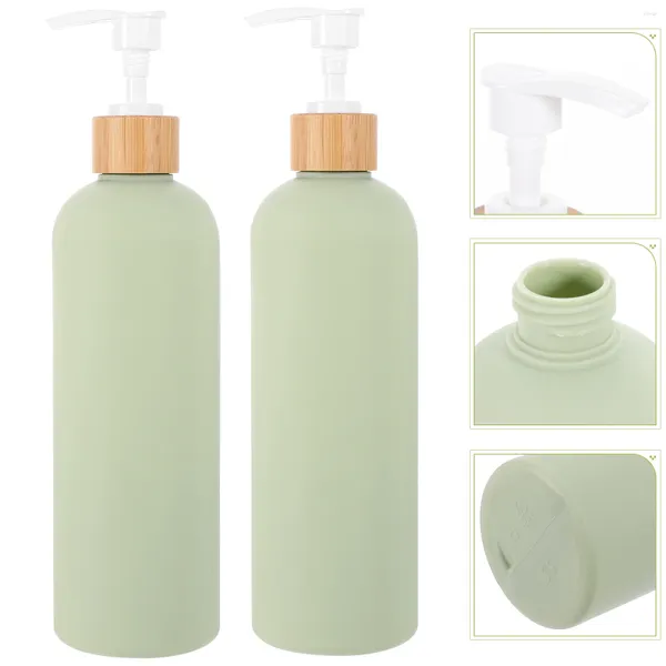 Garrafas de armazenamento 2 PCs Condicionador de shampoo Sabon Soap Dispensador Líquido condicionadores de cabelo plástico