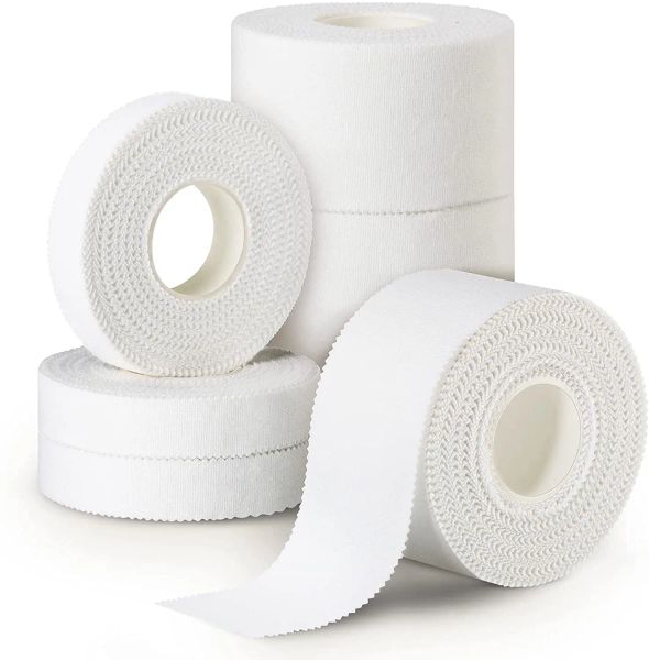 Sicurezza 10 Rolls Cotton Atletic Sports Nastro Elastico Banda coesiva Banda coesiva autoadesiva Funzione per infortunio Supporto per la caviglia da polso