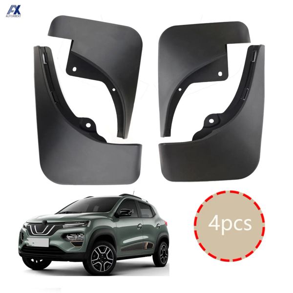 Bumpers 4x traseiro dianteiro esquerdo esquerdo Splash Guard Fender Flhas de lama para Renault Kwid Etech Dacia Spring Eletric City Kze Ikco K112 Alpinista