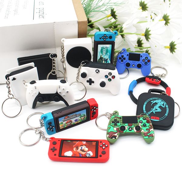 Mini PS5 Game Game Tears of the Kingdom Game Controller Model Soft PVC Keyring для мужчин женские ключевые сети подарки